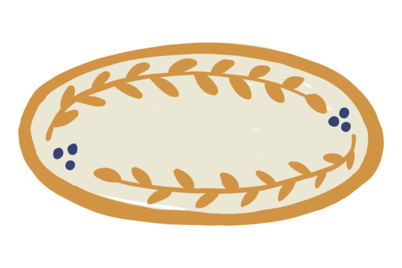 Ceramic Platter: Decorative Rustic Round for Authentic Design