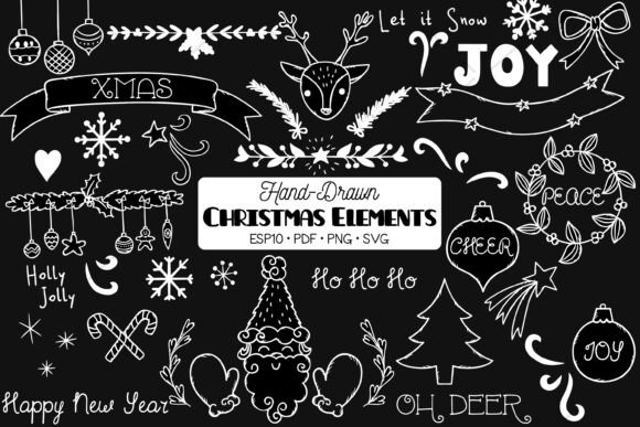 Christmas Decorative Elements White: Your Festive Design Toolkit