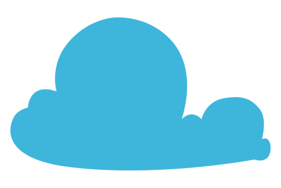 Cloud Symbol: A Decorative Sky Element for Creative Design
