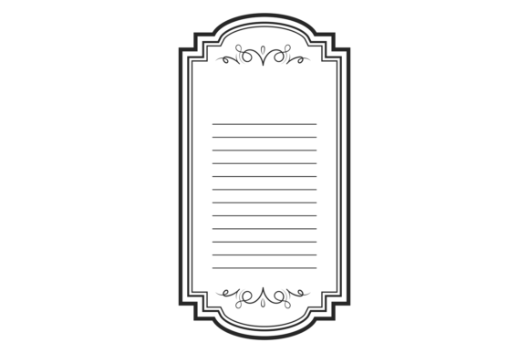 Decorative Card Template. Elegant Empty: A Designer's Secret Weapon