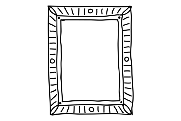 Decorative Rectangle Frame. Doodle Line: A Creative's Guide