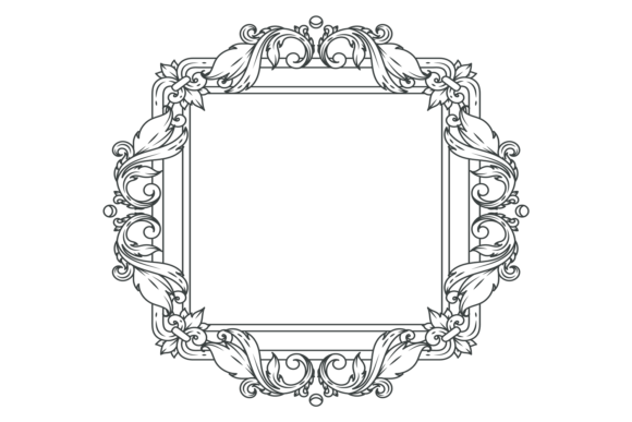 Elevate Your Design with a Flourish Filigree Frame