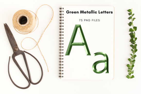 Green Decorative Alphabet Set: A Designer's Playful Toolkit