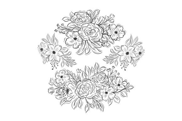 Hand Drawn Flower Bouquets Decorative: A Designer's Go-To