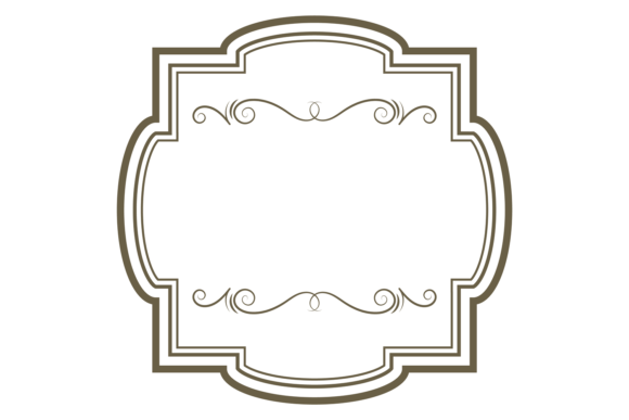 Ornate Decorative Frame: Geometric & Retro Style Guide