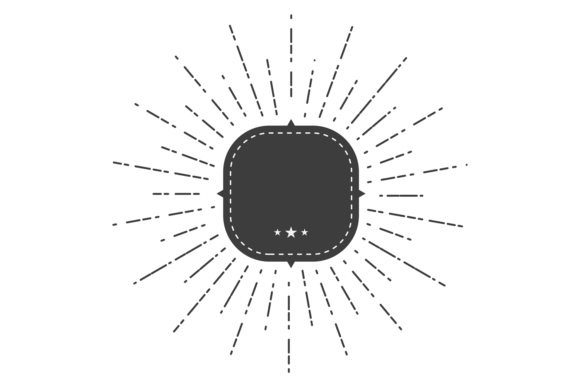 Retro Badge Template with Decorative Bur: A Designer's Secret Weapon
