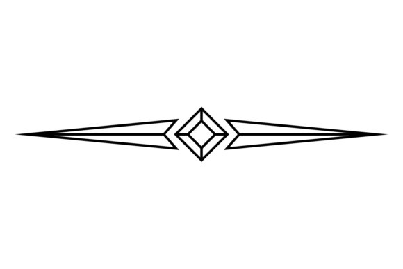 Retro Geometric Divider: A Decorative Page Break with Style