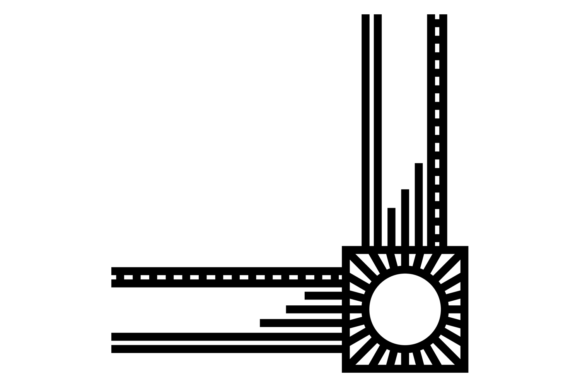 Retro Ornament Corner Decorative Line B: A Guide