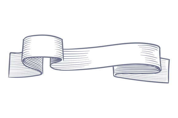 Retro Ribbon Header: Decorative Template