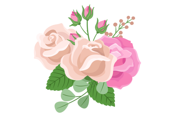 Rose Bouquet: A Floral Print for Elegant Design