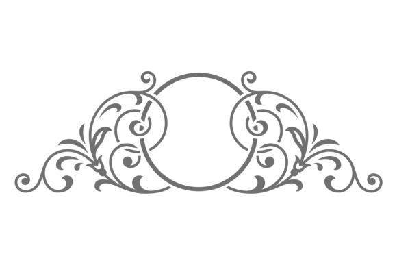 The Timeless Appeal of a Decorative Monogram in an Elegant Round Frame