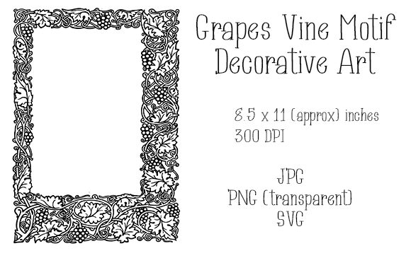 Unveiling the Grapes Vine Motif Decorative Art