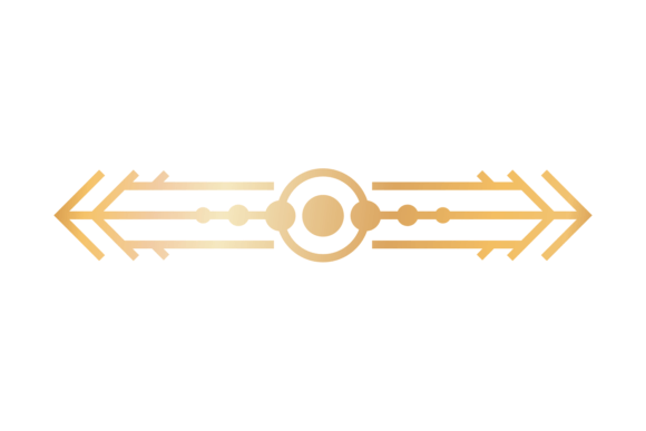 Vintage Golden Divider: A Decorative Ornament for Luxury Design