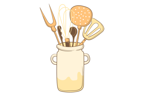 Why Kitchen Tools in Cute Decorative Style is a Go-To for Whimsical Branding